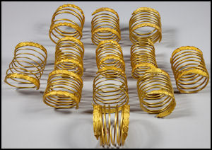 Looted golden Dacian bracelets